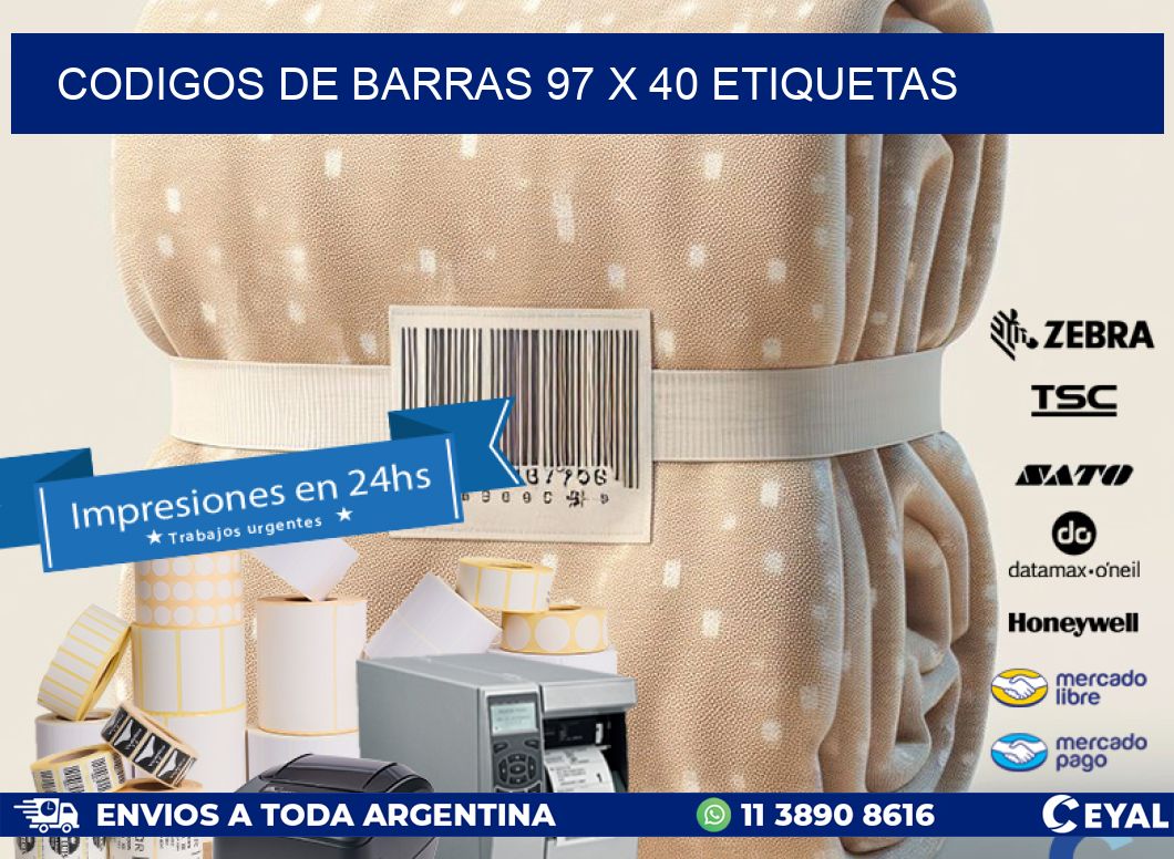 codigos de barras 97 x 40 etiquetas
