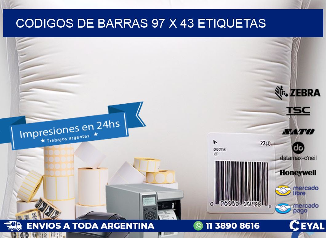 codigos de barras 97 x 43 etiquetas