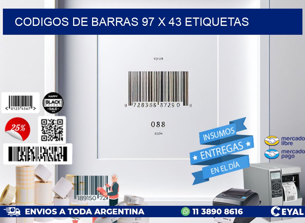 codigos de barras 97 x 43 etiquetas