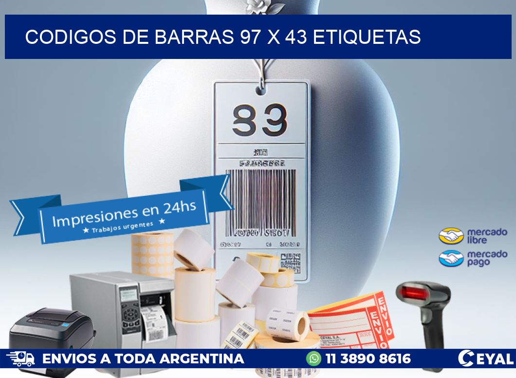 codigos de barras 97 x 43 etiquetas