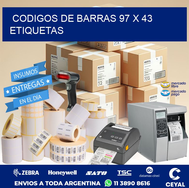 codigos de barras 97 x 43 etiquetas