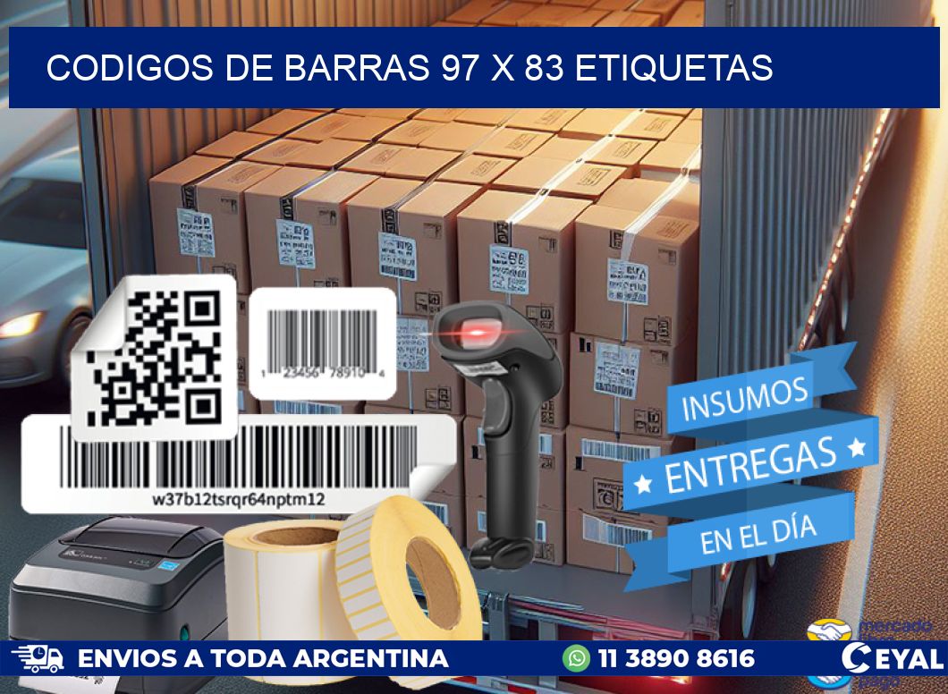 codigos de barras 97 x 83 etiquetas