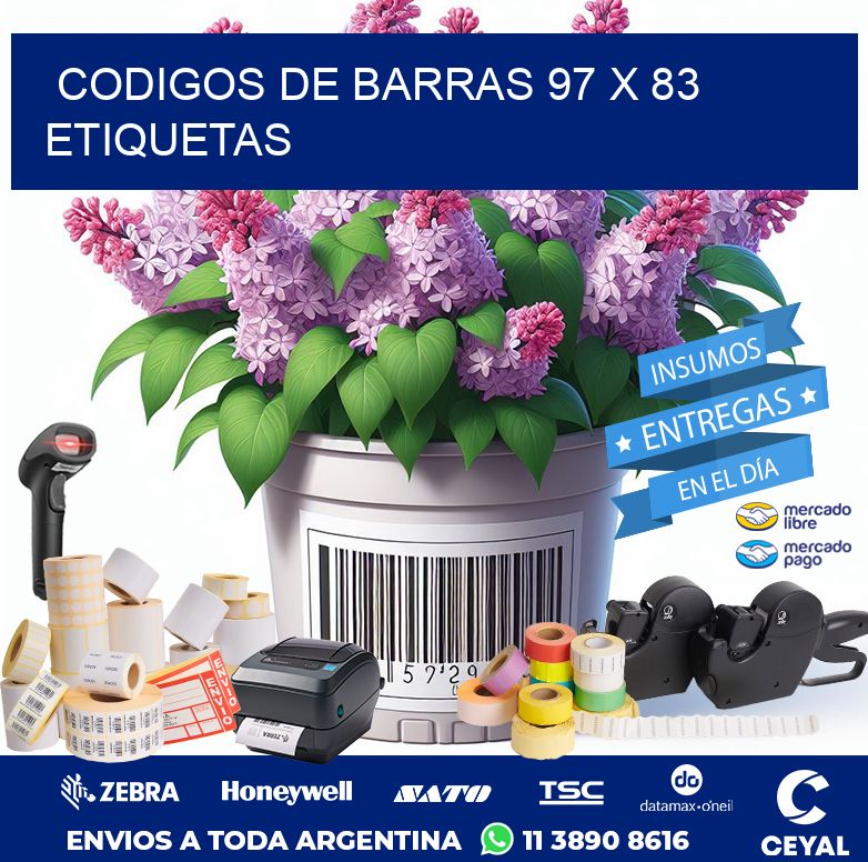 codigos de barras 97 x 83 etiquetas