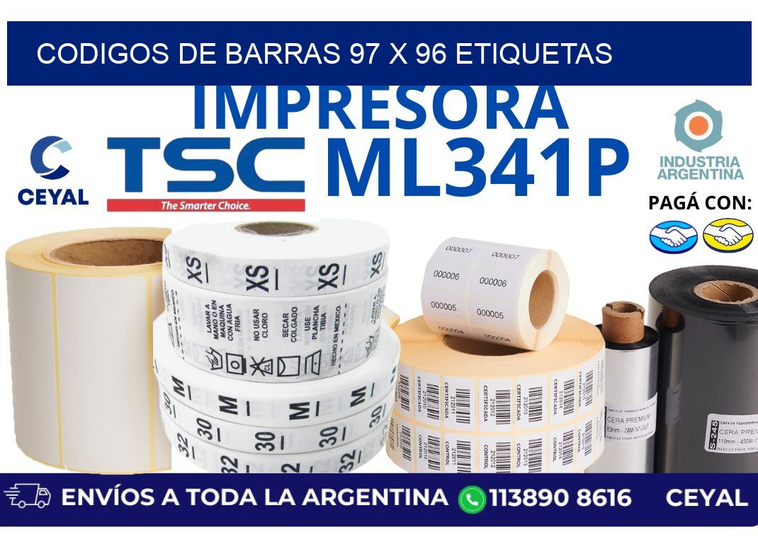 codigos de barras 97 x 96 etiquetas