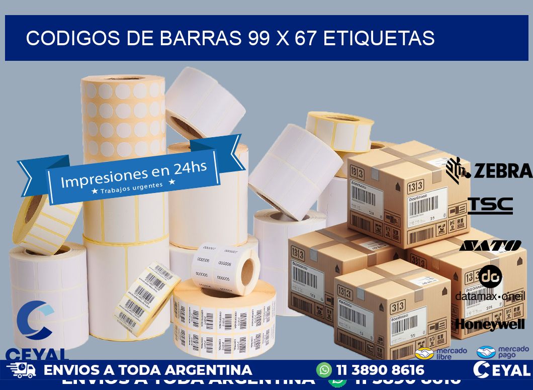 codigos de barras 99 x 67 etiquetas