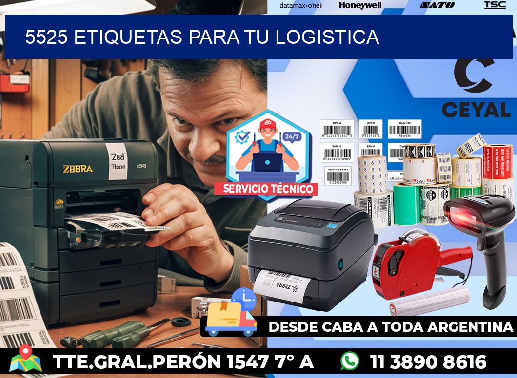 5525 etiquetas para tu logistica