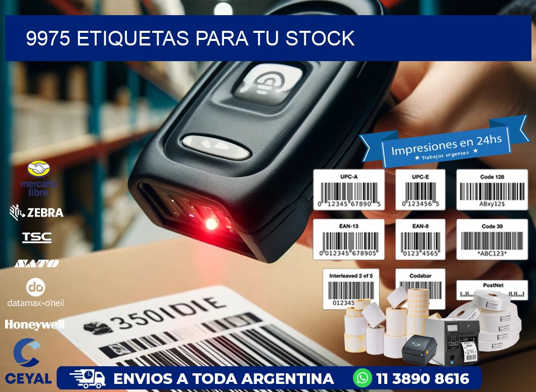9975 etiquetas para tu stock