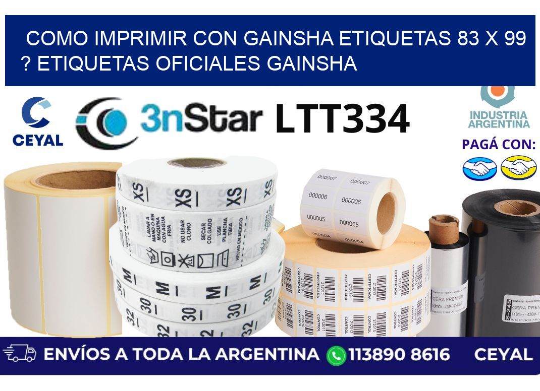 como imprimir con gainsha etiquetas 83 x 99 ? etiquetas oficiales gainsha
