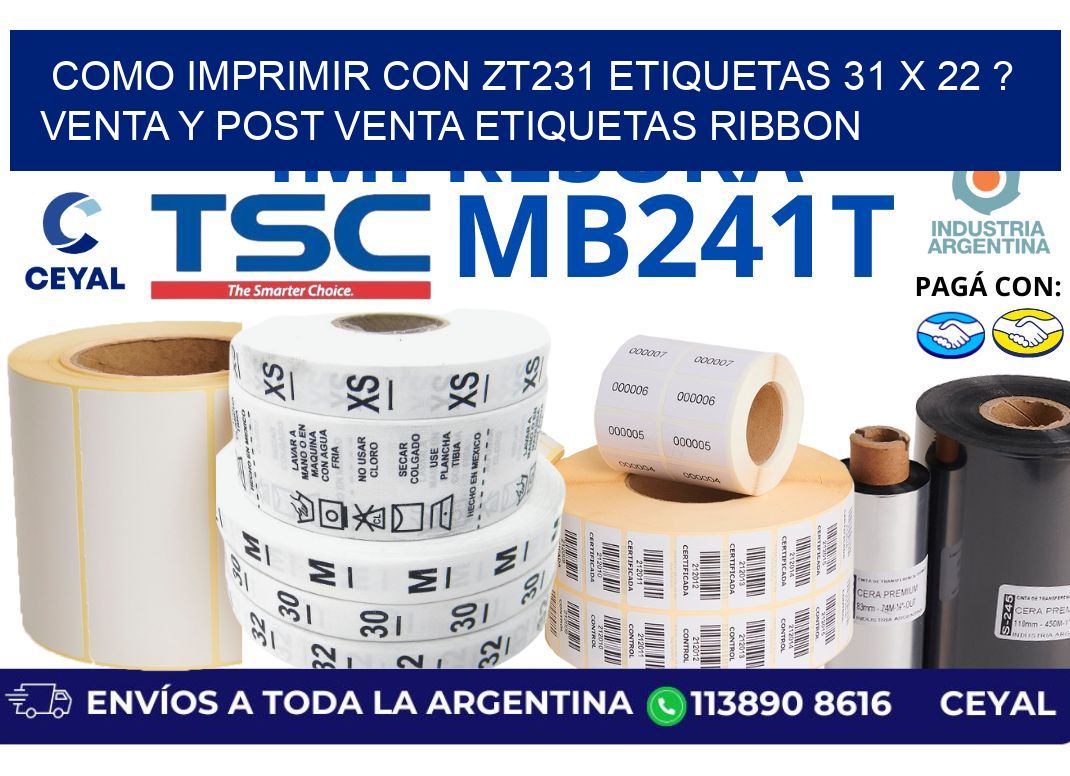 como imprimir con zt231 etiquetas 31 x 22 ? Venta y post venta etiquetas ribbon