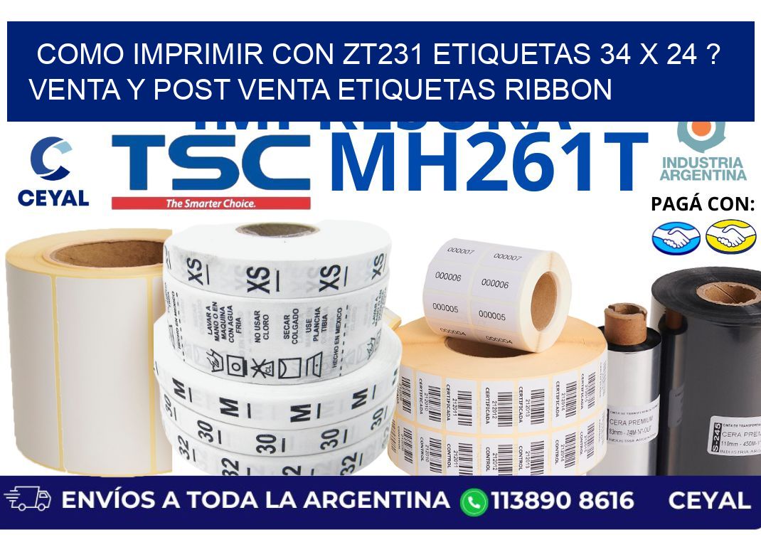 como imprimir con zt231 etiquetas 34 x 24 ? Venta y post venta etiquetas ribbon