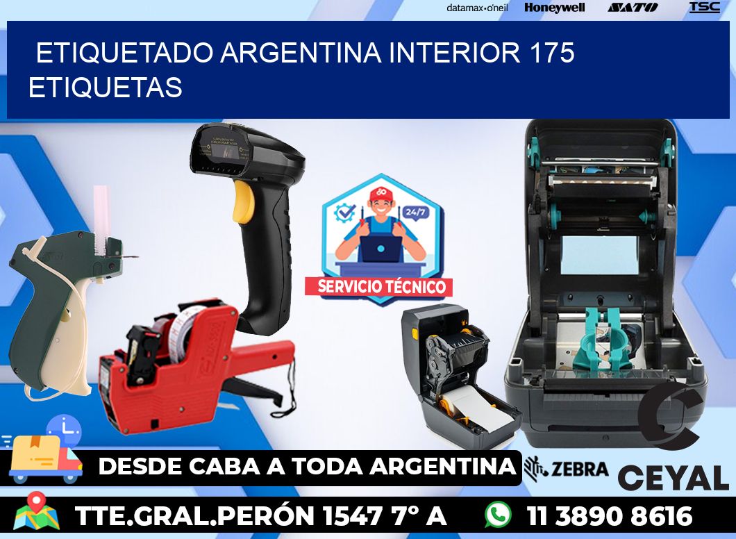 etiquetado argentina interior 175 etiquetas