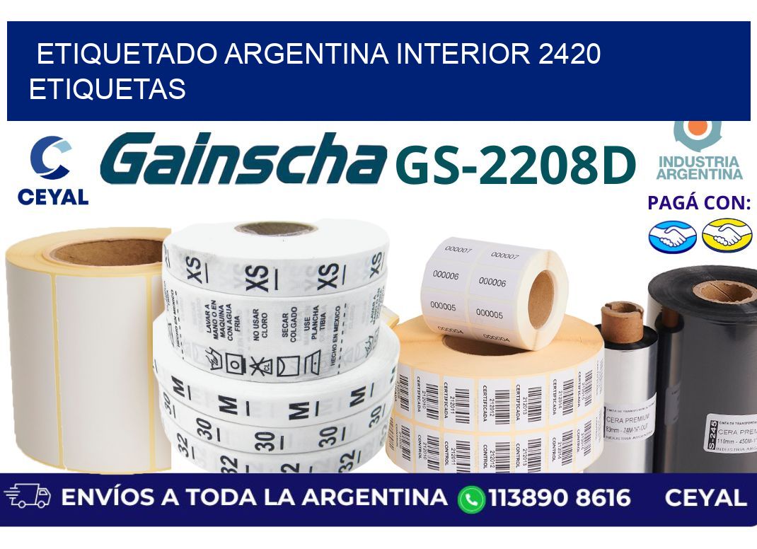 etiquetado argentina interior 2420 etiquetas