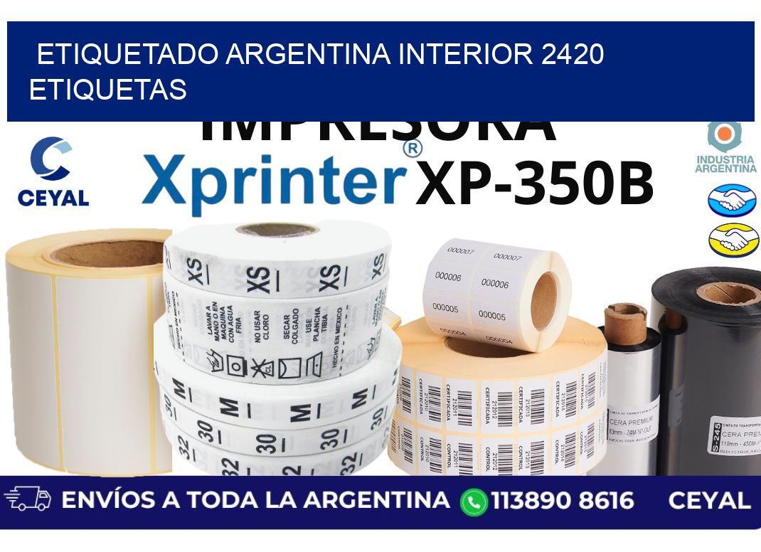 etiquetado argentina interior 2420 etiquetas
