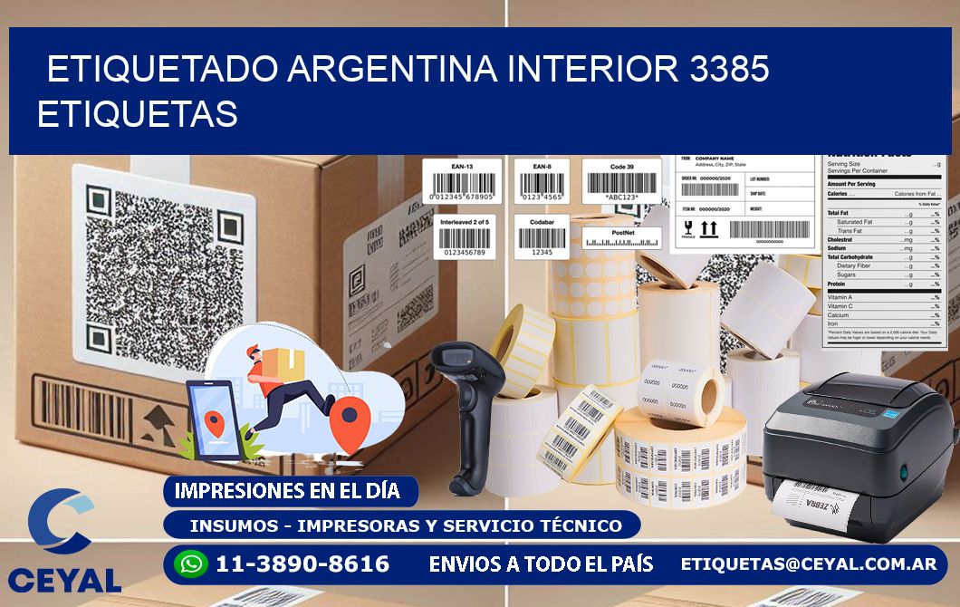 etiquetado argentina interior 3385 etiquetas