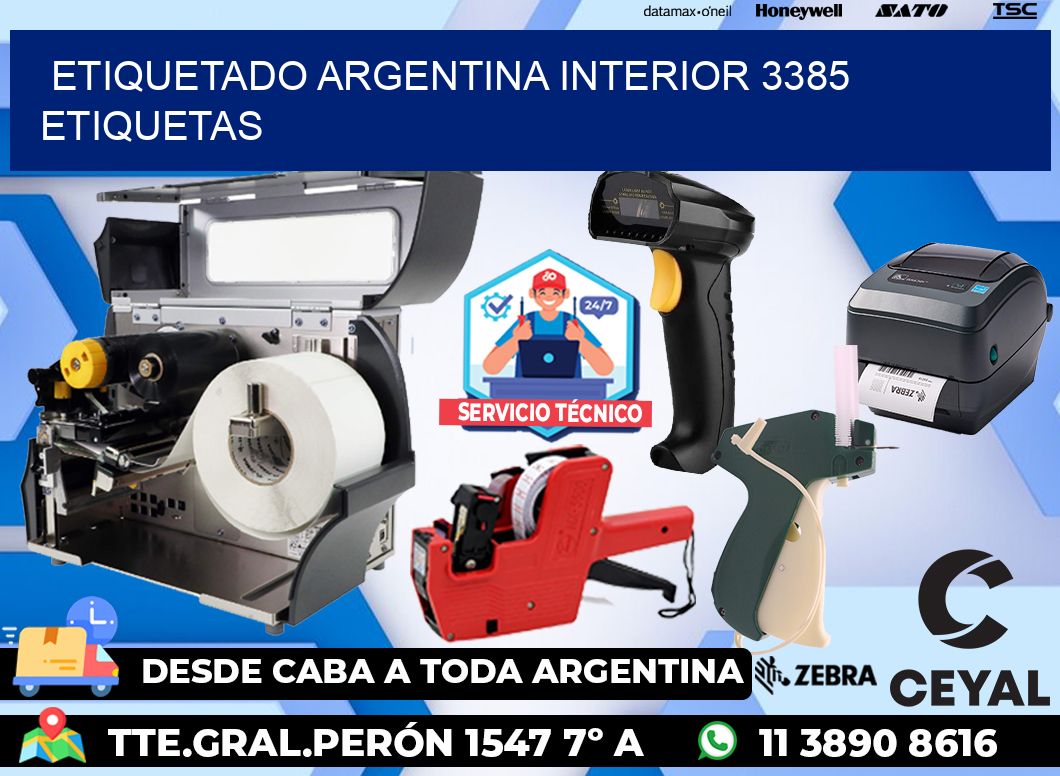 etiquetado argentina interior 3385 etiquetas