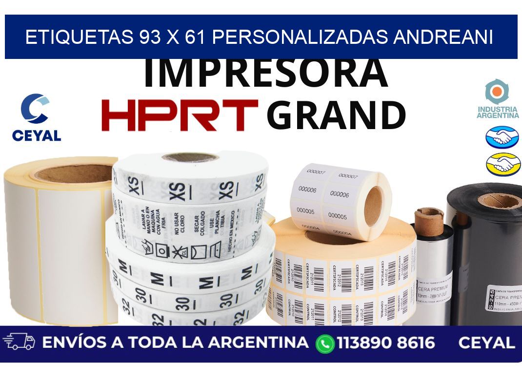 etiquetas 93 x 61 personalizadas andreani