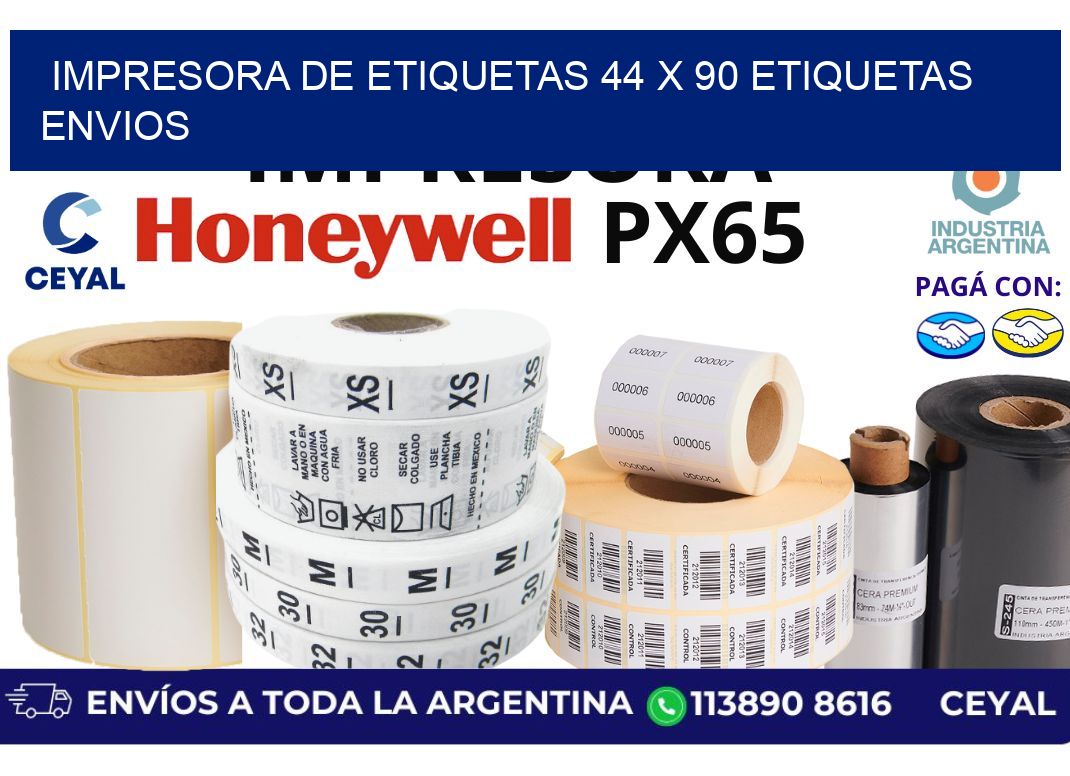 impresora de etiquetas 44 x 90 etiquetas envios