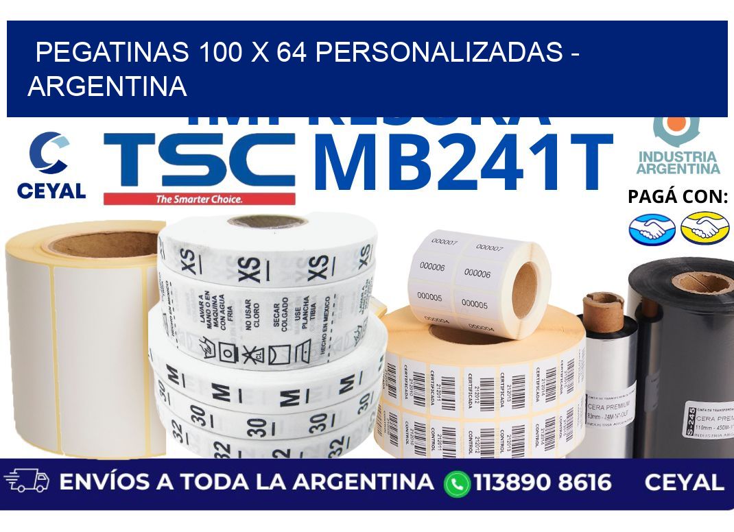 pegatinas 100 x 64 personalizadas - Argentina