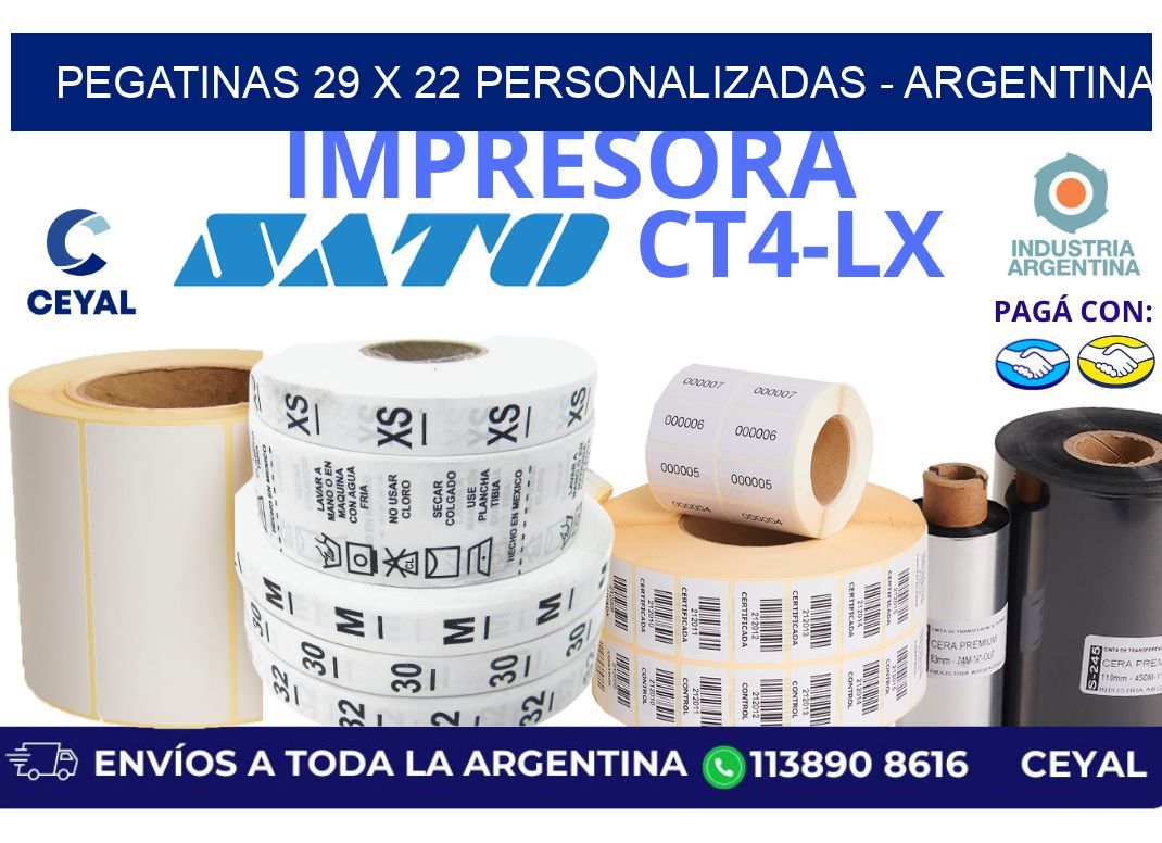 pegatinas 29 x 22 personalizadas - Argentina