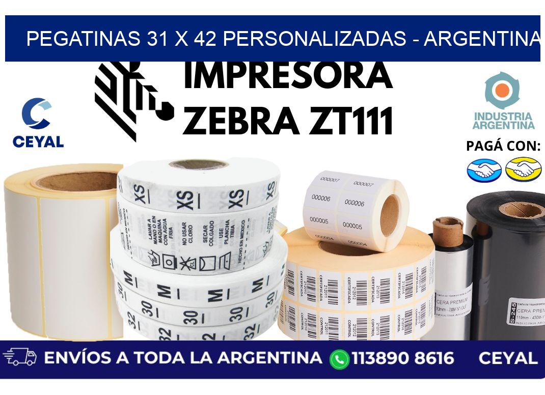 pegatinas 31 x 42 personalizadas - Argentina
