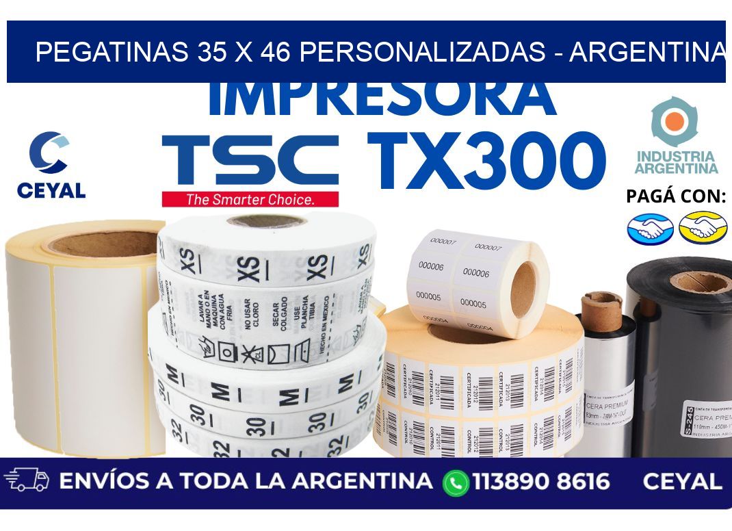 pegatinas 35 x 46 personalizadas - Argentina