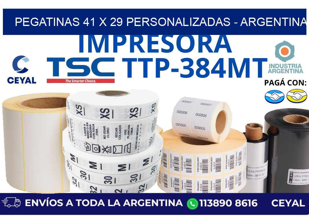 pegatinas 41 x 29 personalizadas - Argentina