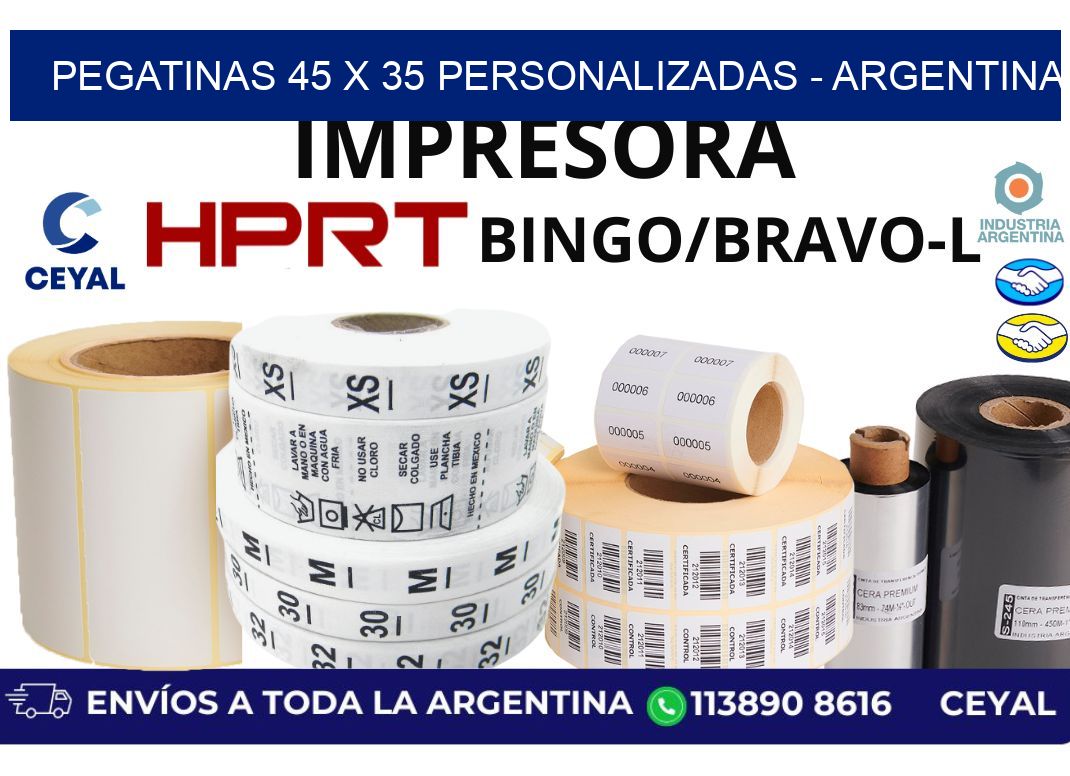 pegatinas 45 x 35 personalizadas - Argentina