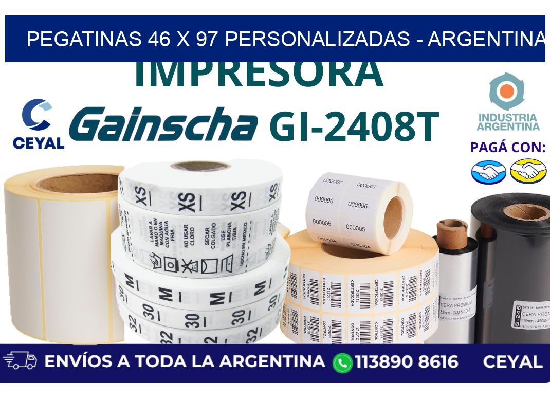 pegatinas 46 x 97 personalizadas - Argentina