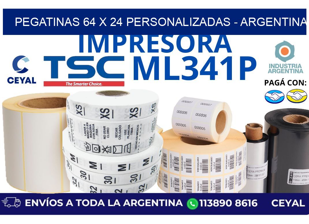 pegatinas 64 x 24 personalizadas – Argentina