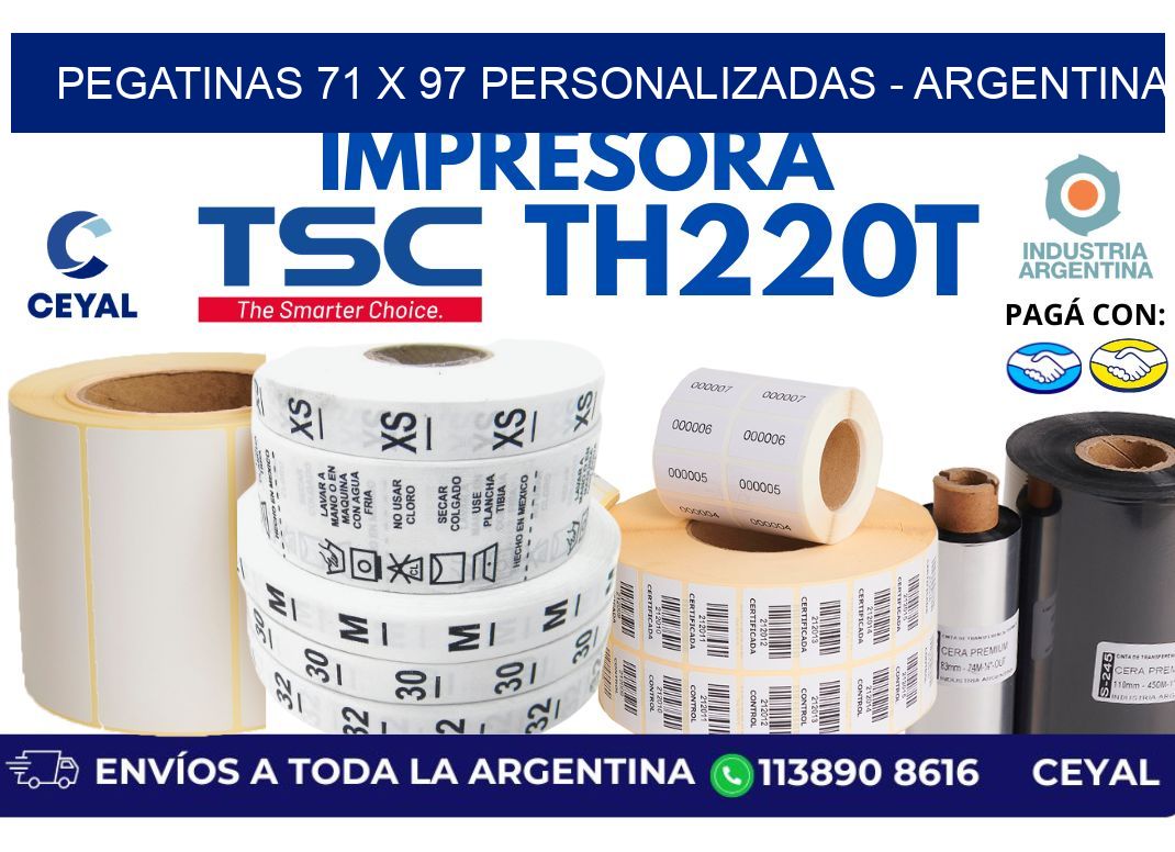 pegatinas 71 x 97 personalizadas - Argentina