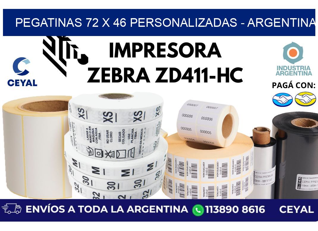 pegatinas 72 x 46 personalizadas - Argentina