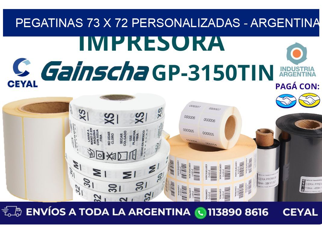 pegatinas 73 x 72 personalizadas - Argentina