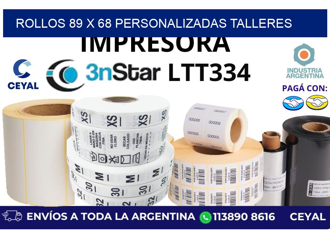 rollos 89 x 68 personalizadas talleres
