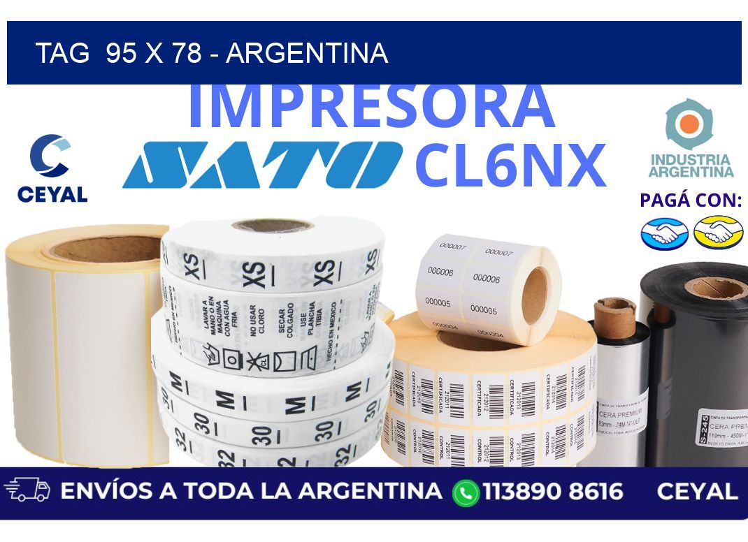 tag  95 x 78 – Argentina