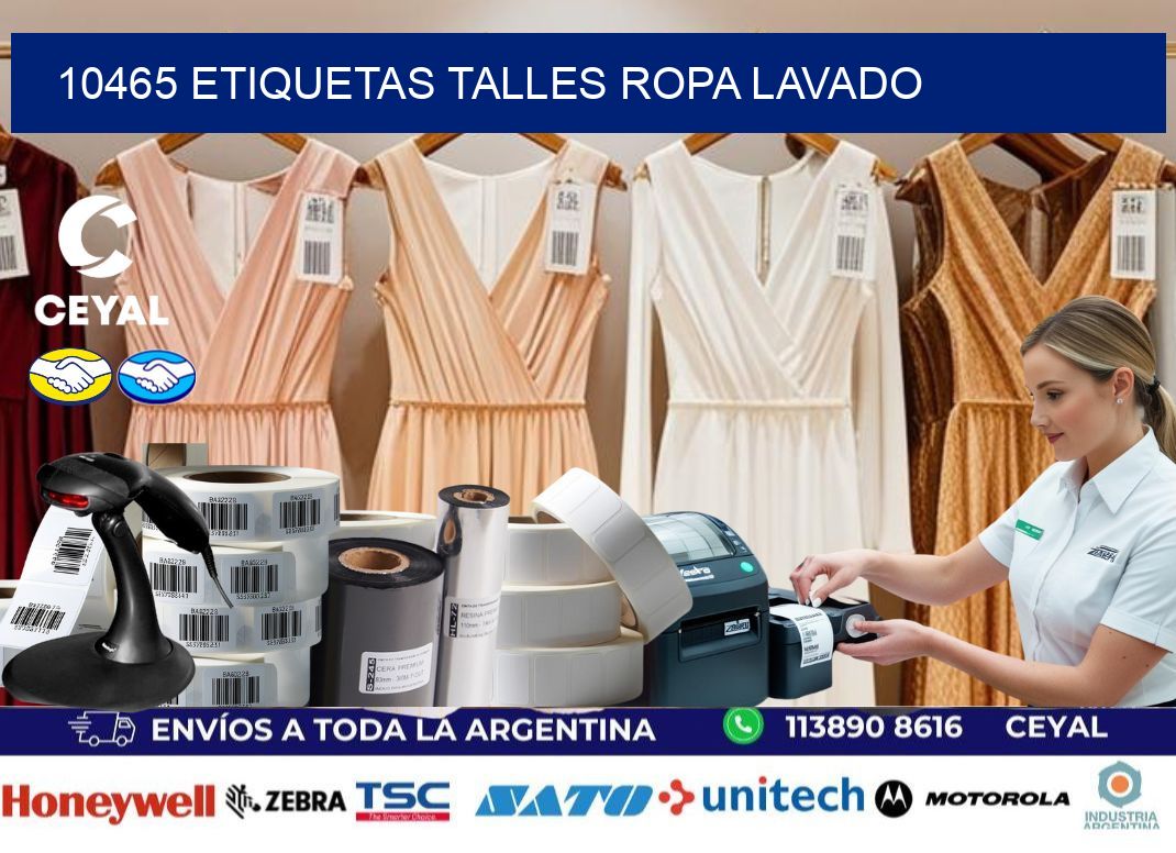 10465 ETIQUETAS TALLES ROPA LAVADO