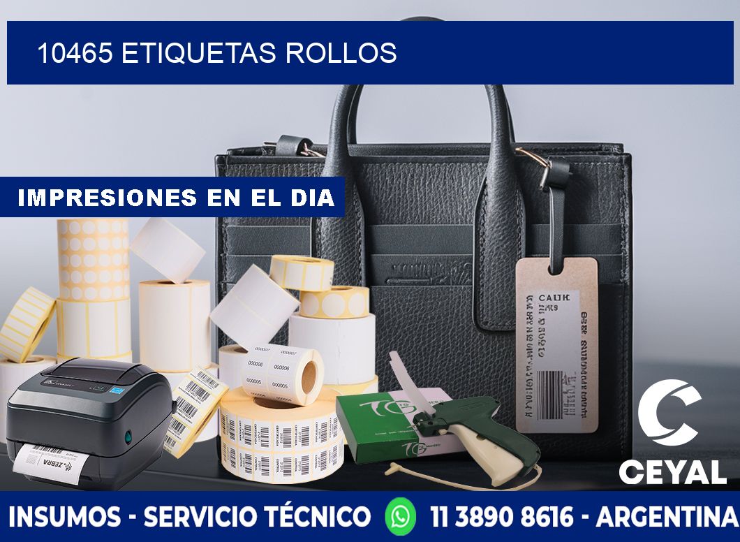 10465 etiquetas rollos