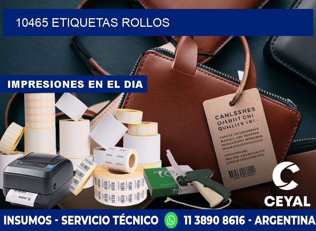 10465 etiquetas rollos