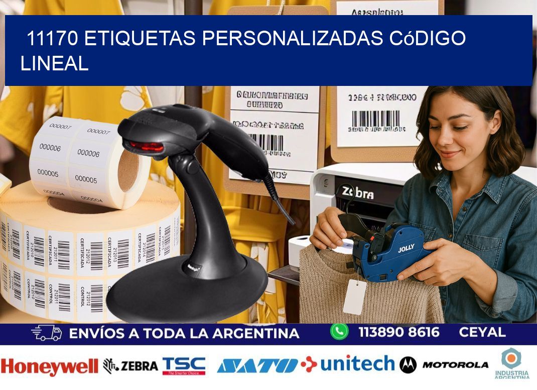 11170 Etiquetas personalizadas código lineal