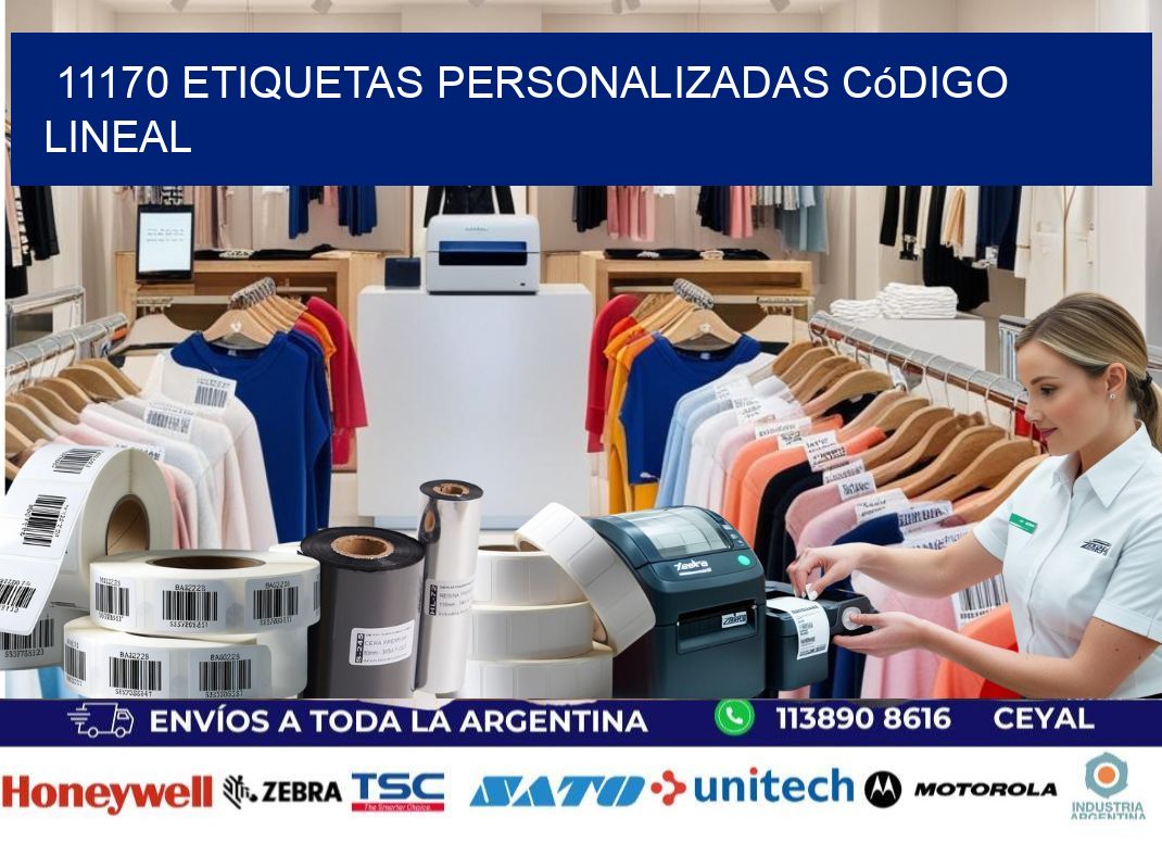 11170 Etiquetas personalizadas código lineal