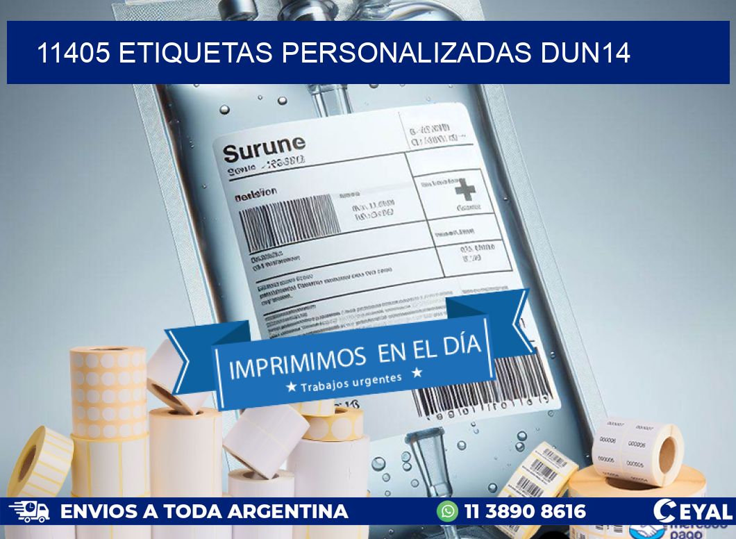 11405 Etiquetas personalizadas dun14