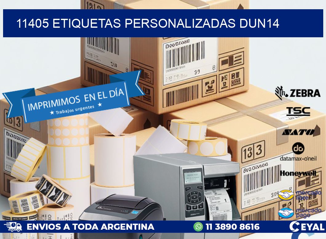 11405 Etiquetas personalizadas dun14