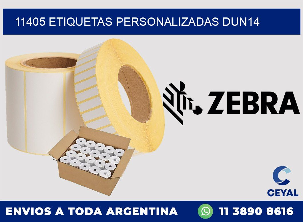 11405 Etiquetas personalizadas dun14
