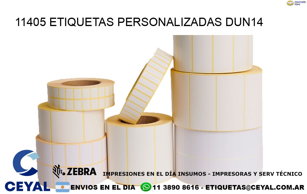 11405 Etiquetas personalizadas dun14