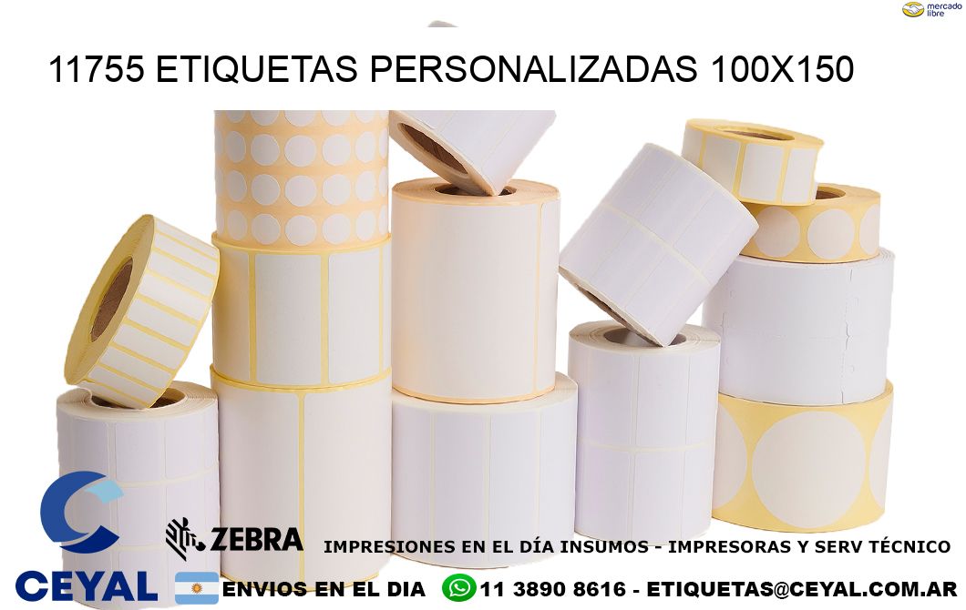 11755 Etiquetas personalizadas 100×150