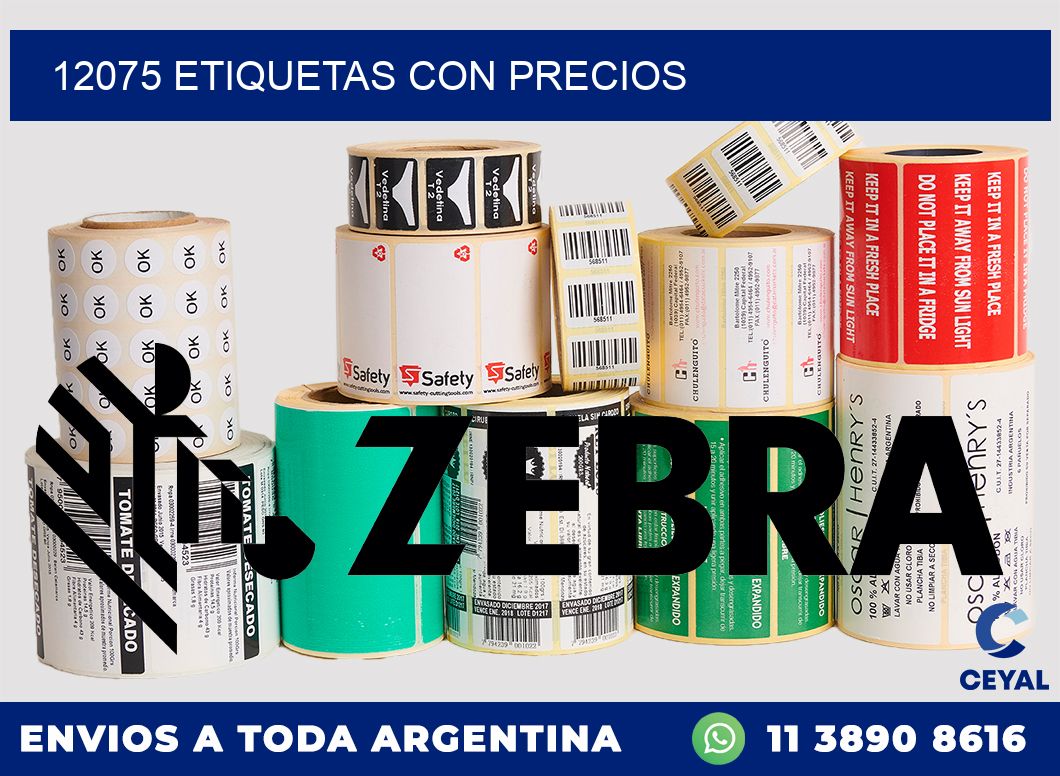 12075 etiquetas con precios