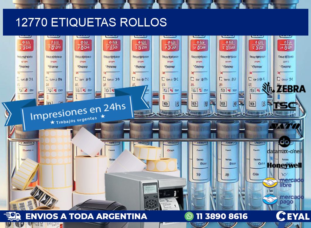 12770 etiquetas rollos