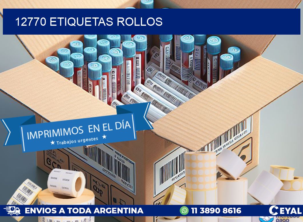 12770 etiquetas rollos