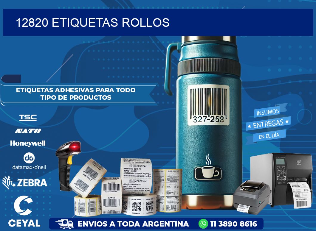 12820 Etiquetas rollos