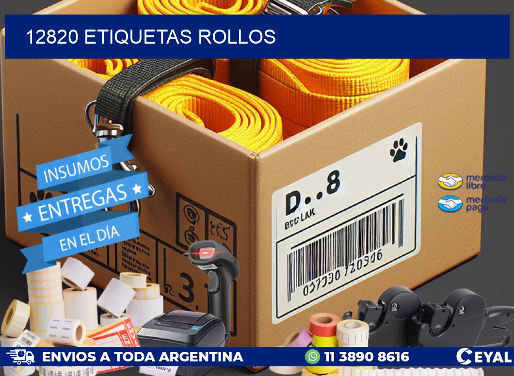 12820 Etiquetas rollos