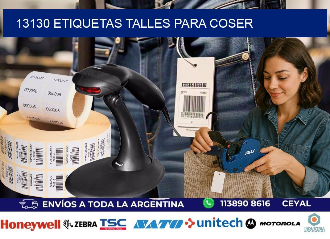 13130 ETIQUETAS TALLES PARA COSER